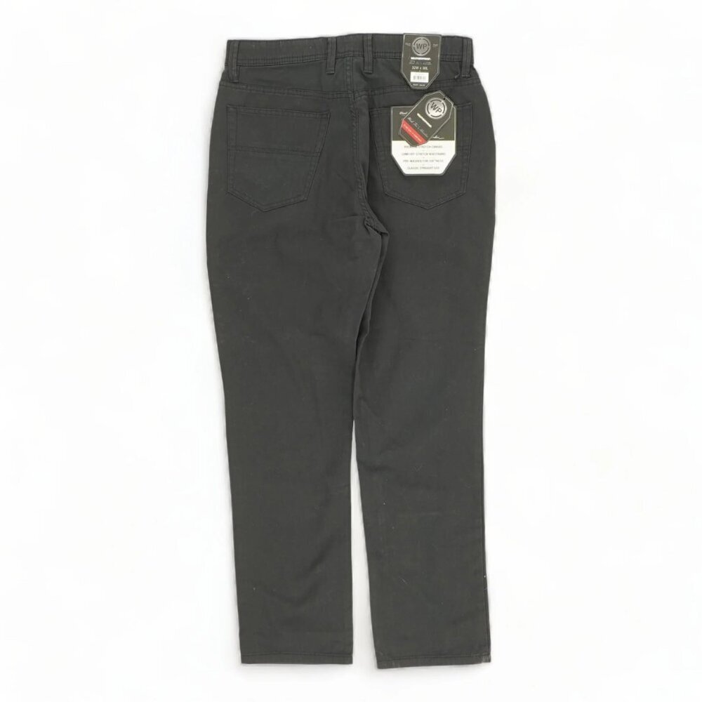 Weatherproof Solid Straight Jeans, Charcoal, 32x30, NWT - Picture 2 of 2